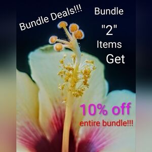 Bundle Offer!!! Bundle "2" Items, Receive 10% Off Entire Bundle